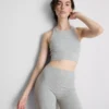 Seamless ribbed active shorts