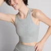 Seamless ribbed active shorts