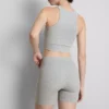 Seamless ribbed active shorts