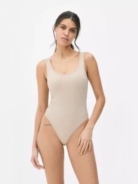 Seamless ribbed bodysuit
