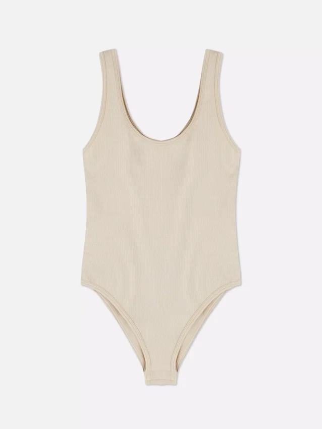 Seamless ribbed bodysuit