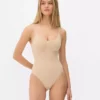 Seamless scoop neck shapewear bodysuit