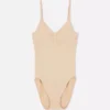 Seamless scoop neck shapewear bodysuit