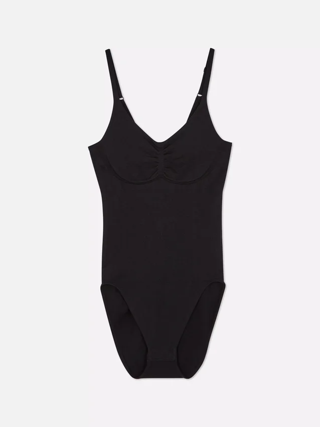 Seamless scoop neck shapewear bodysuit