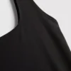 Second skin square neck midi dress