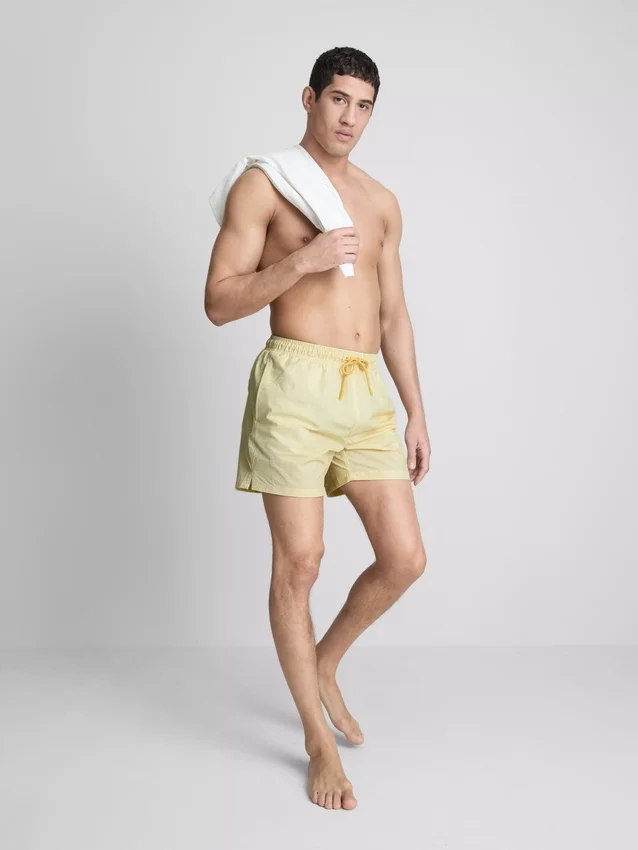 Seersucker swimming shorts