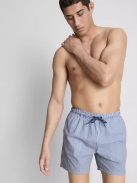 Seersucker swimming shorts
