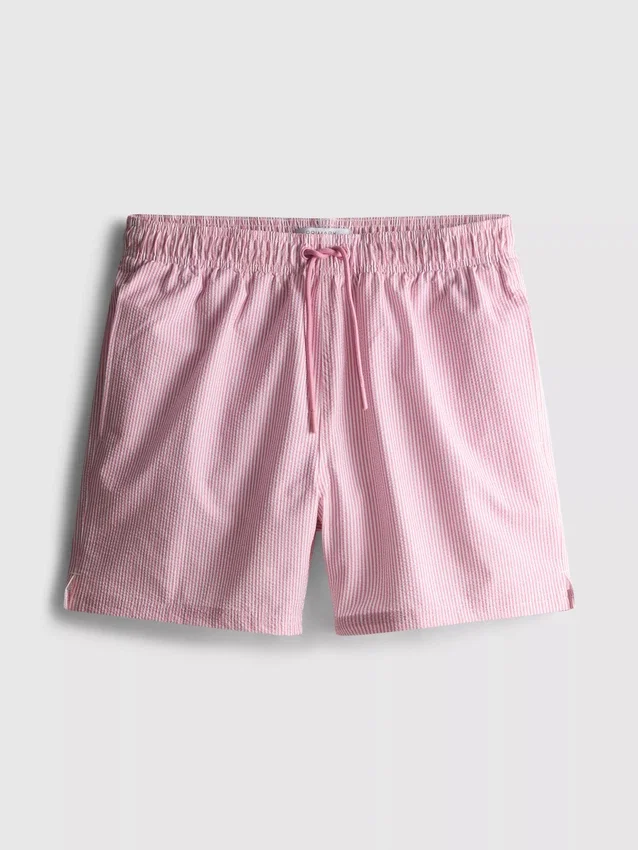 Seersucker swimming shorts