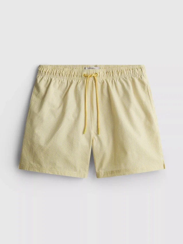 Seersucker swimming shorts