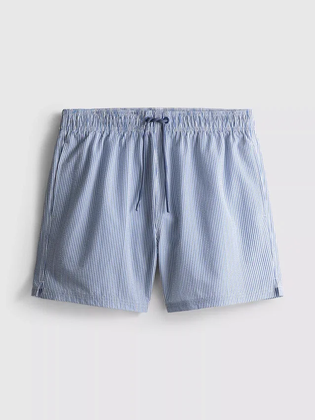 Seersucker swimming shorts