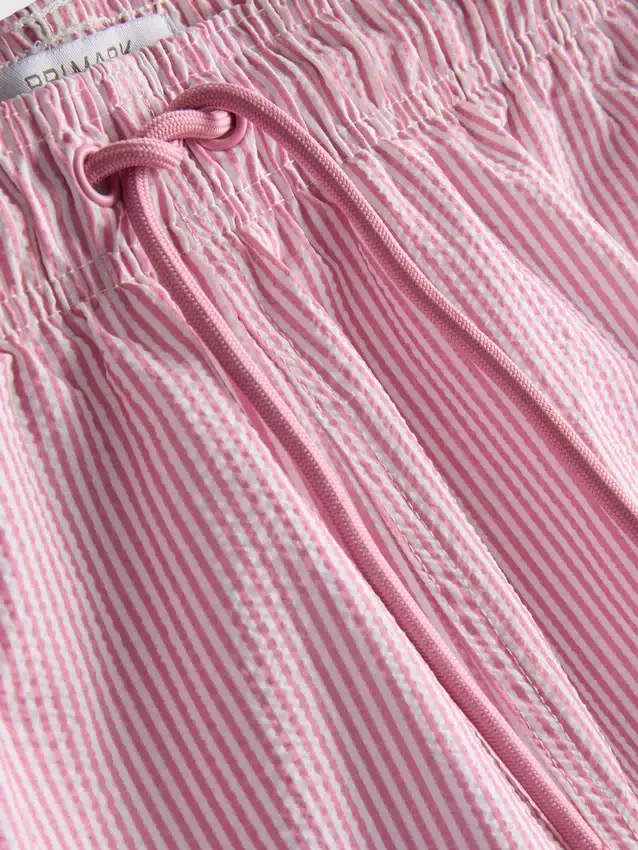 Seersucker swimming shorts