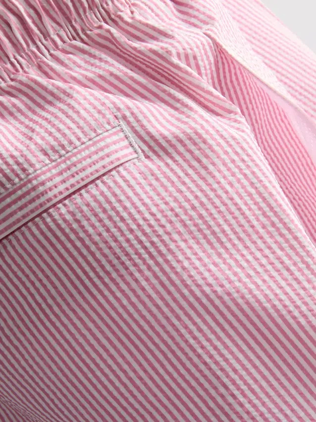 Seersucker swimming shorts