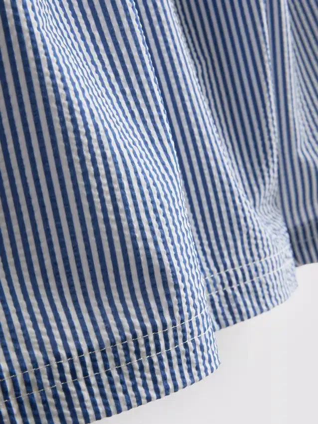 Seersucker swimming shorts