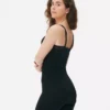 Shapewear open-bust mid-thigh bodysuit