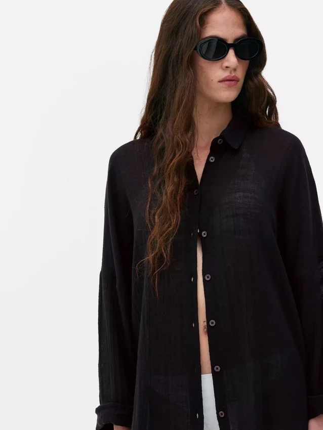 Sheer beach shirt