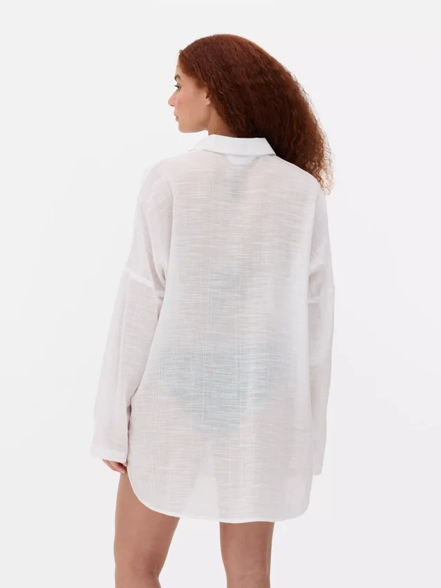 Sheer beach shirt