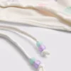 Shell embroidered side-tie bikini bottoms
