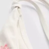 Shell embroidered side-tie bikini bottoms