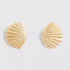 Shell stud earrings