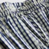 Shirred gingham peplum cami top