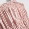 Shirred peplum-hem tank top