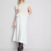 Shirred short-sleeve top