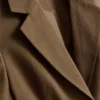 Short sleeve belt detail blazer