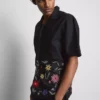 Short sleeve embroidered shirt