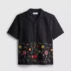 Short sleeve embroidered shirt