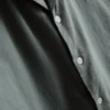 Short sleeve linen blend shirt