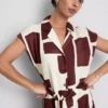 Short sleeve midi shirt dress