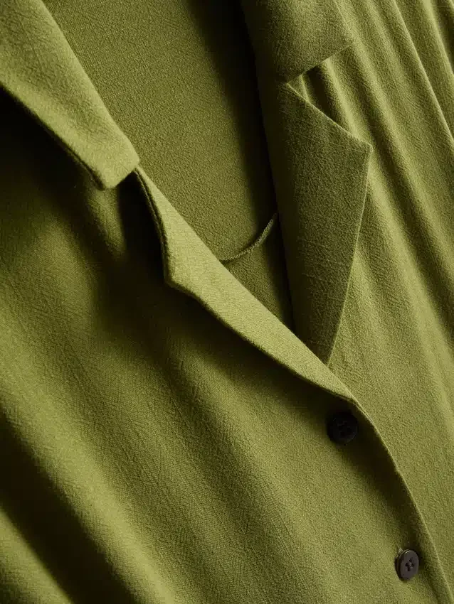 Short sleeve midi shirt dress