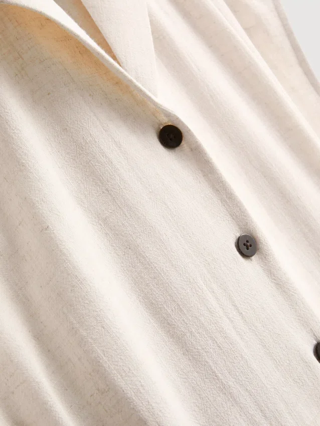 Short sleeve midi shirt dress