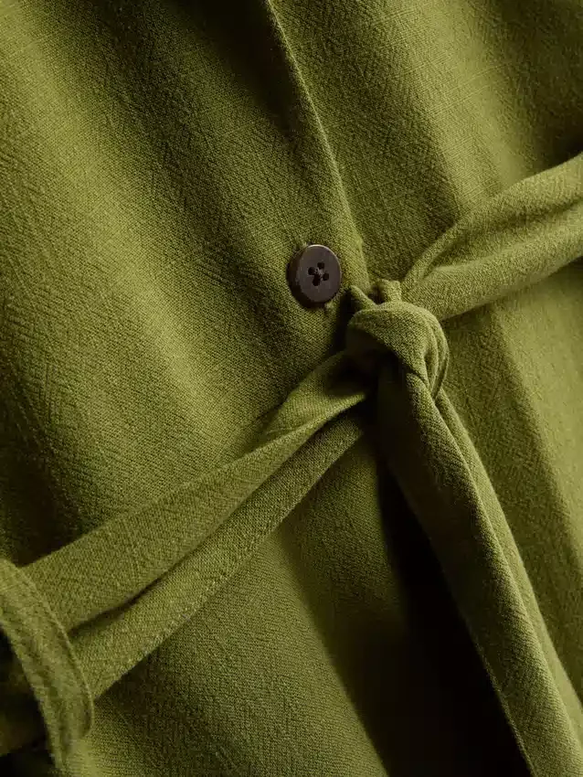 Short sleeve midi shirt dress