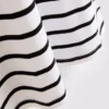 Short sleeve striped crew neck tee