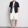 Short sleeve textured shirt