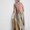 Short sleeve textured shirt