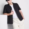 Short sleeve textured shirt
