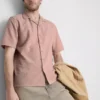 Short sleeve textured shirt