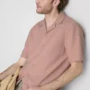 Short sleeve textured shirt