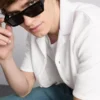 Short sleeve textured shirt