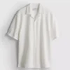 Short sleeve textured shirt
