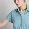 Short-sleeve tiered mini dress