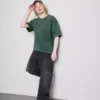 Short sleeved washed t-shirt