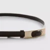 Skinny rectangle buckle belt