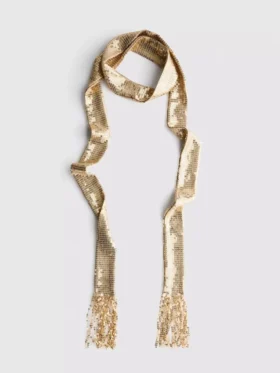 Skinny sequin scarf