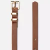 Skinny square buckle belt