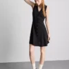 Sleeveless v-neck mini dress