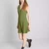 Sleeveless v-neck mini dress