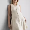Sleeveless v-neck mini dress